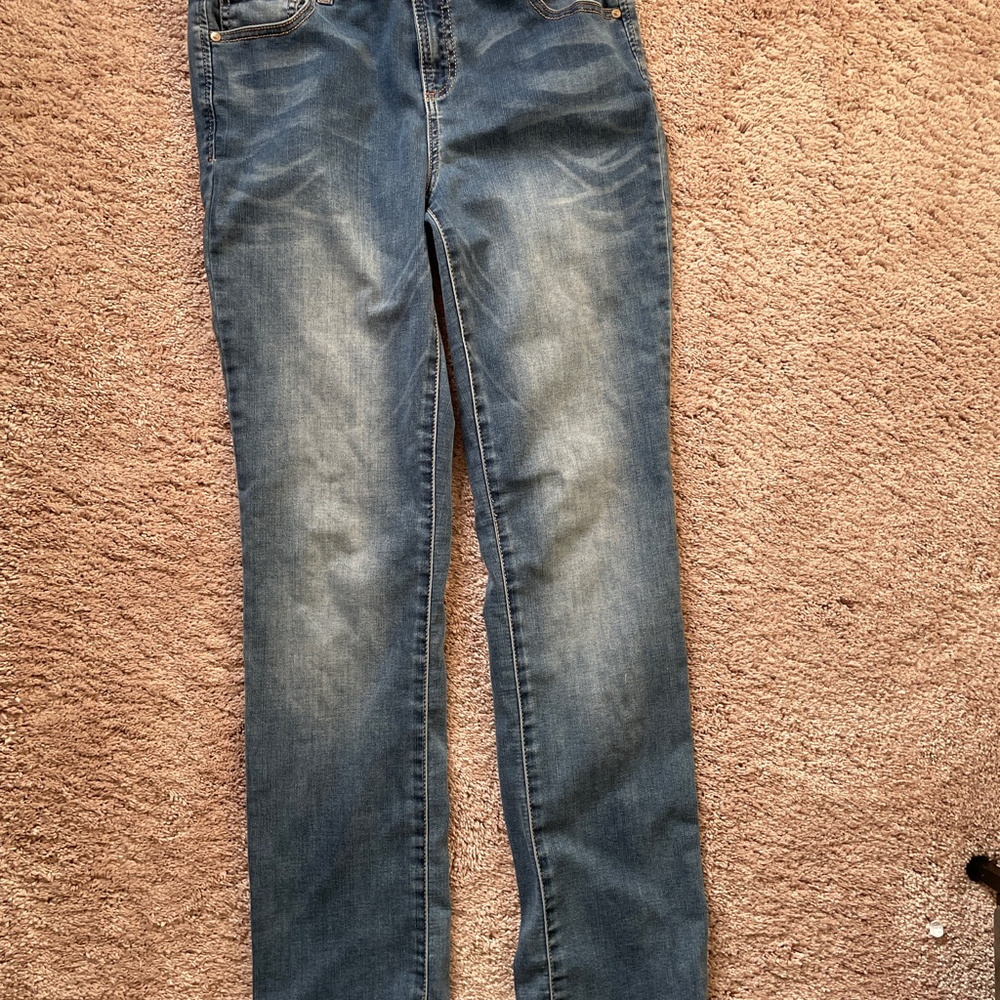 INC Blue Straight Leg Jeans Women Size 6